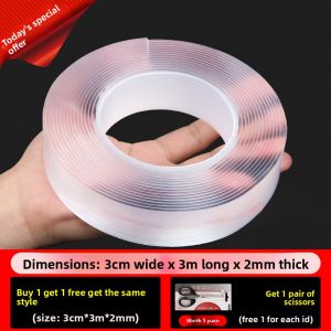 MONLEYTA | High Viscosity Double-Sided Nano Adhesive Tape German Quality Strong Fixation For Glass Wall Socket Traceless Waterproof Magic Glue