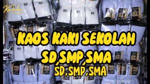 Kaos Kaki Sekolah Anak Laki-laki & Perempuan Putih Hitam - Nyaman & Stylish untuk SD/SMP/SMA