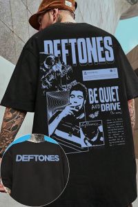 Vintage Deftones Alternative Rap Metal Band Short Sleeve T-shirt Women Men Cotton Casual High Street Harajuku Female Male Tees