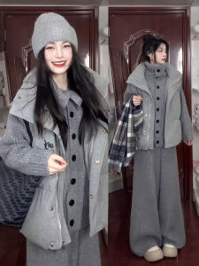 XUECAIQI | Korean Style Winter Outfit Set 3 Pieces