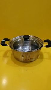 Nồi inox có khay lọc nội địa Nhật size 26cm cao 12cm (mã 978) Dùng được bếp từ