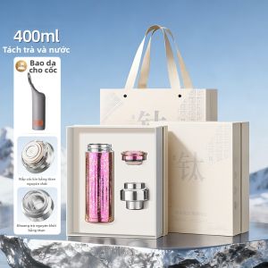 FANJIAN | Cốc Giữ Nhiệt Tiện Lợi Tách Trà Bằng Titanium