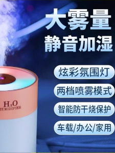 JinHuan Mini Silent Air Humidifier for Office Bedroom Pregnant Women Baby Student Dormitory Desktop Car Spray 2024 New Promotion