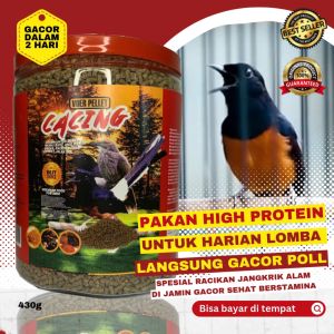 Pakan untuk Burung Cendet Murai Kacer Murai Batu Cendet Cocak Ijo Penambah Gacor Voer Cacing 430G