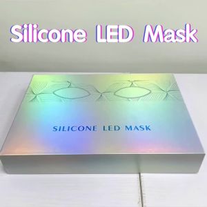 Mặt Nạ LED Không Dây 7 Màu Silicon Che Kín Mặt 87 Đèn Hạt Ánh Sáng Liệu Pháp Ánh Sáng Đỏ Mặt Nạ Photon Làm Trẻ Hóa Da Trắng Da Chống Mụn