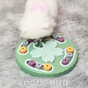 Đồ chơi mê cung giấu đồ ăn rèn luyện trí thông minh ăn chậm cho chó hình hoa đào – Đen Ta pet shop
