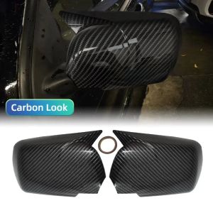 2PCS 2024 New M Look Mirror Covers for BMW X5 E53 1999-2006 Glossy Black Rearview Side Mirror cover Caps