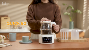 Máy đun và hâm nước pha sữa điện tử FATZ BABY Quick E2 FB3507HB dung tích 1.3L hâm sữa tiện lợi