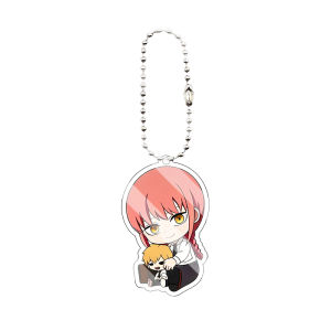 Bandai | Anime Chainsaw Man Q Phiên Bản Acrylic Móc Khóa Dễ Thương Aki Hayakawa Makima Himeno Denji Nhân Vật Hoạt Hình Túi Mặt Dây Chuyền Quà Tặng Cho Người Hâm Mộ