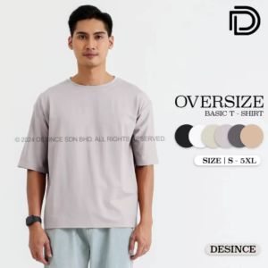 🇲🇾 DESINCE Women Short Sleeve Tshirt Oversize Plain Tee Tshirt Lengan Pendek MT 041