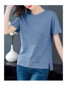 QIAOXIZI | Loose Fit Slimming T-shirt for Women 2025 Summer
