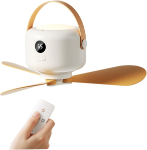 fofox FB02 พัดลมเพดานมินิ 7200mAh โคมไฟพัดลม พัดลมติดเพดานพร้อมไฟ นิ้ว พร้อมไฟและรีโมท พัดลมเพดาน พัดลมพกพา