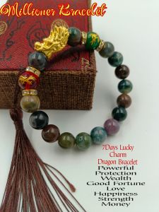 2025 Lucky Charm Millioner Bracelet Temple blessed and cleansed with Box