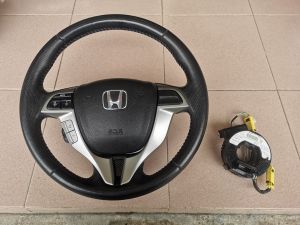 *USED* HONDA ODYSSEY RB3 RB4 STEERING WHEEL WITH CLOCK SPRING