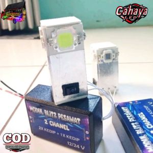 modul+isi lampu rotari 2 mode 4Led 12volt-24volt