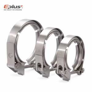 Kẹp Chữ V Nhanh Tháo Lắp Đa Năng Bằng Thép Không Gỉ 304 Cho Hệ Thống Ống Xả Turbo Ô Tô Kích Thước 1.5~6 Inch Kẹp Chữ V Để Lắp Đặt Ống