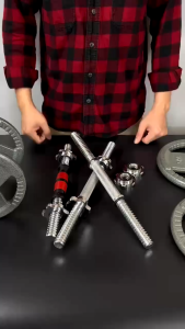 Tay đòn tạ thép đặc kèm chốt tạ phi 25 ( 1 cái ) - Onesport