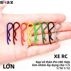 RCXAZ RC Thân Xe Vỏ Kẹp Khóa Pin Cho 1/5 1/10 Quy Mô Traxxas HSP Redcat RC4WD Sơn Mô Hình Chuyên Dụng Tamiya Trục SCX10 D90 HPI - Phụ Kiện Xe Hơi Bằng Kim Loại