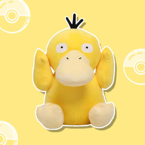 AOGER | Pokemon Psyduck Anime Kawaii Cute Cartoon Funny Plush Toy Squishy Soft Fluffy Stuffed Animals Birthday Gifts for Girls Kids Fans