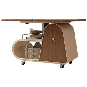 DMX | Cream-style Adjustable Folding Bedside Table