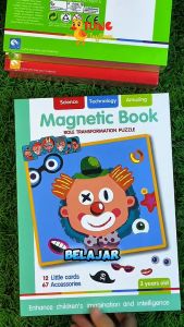 Magnetic Book | Montessori Children Intelligent Magnetic Book 3D | Underwater World Puzzle Magnets for Toddlers