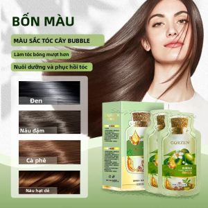 Dầu Gội Nhuộm Tóc Thảo Dược Tự Nhiên 30ml Thay Đổi Màu Tóc Trong 5 Phút Không Gây Kích Ứng Phục Hồi Tóc Bạc Cho Nam & Nữ