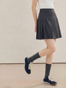 INMAN | Vintage Pleated A-Line Skirt