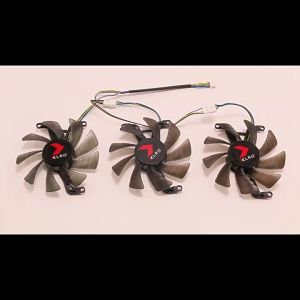 พัดลมการ์ดจอ PNY GeForce RTX 3070ti 3080 3080ti 3090 XLR8 UPRISING EPIC-X RGB Triple Fan OC Graphics Card cooling Fan