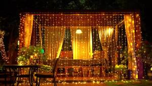 OSIDEN | LED Curtain Light String 220V Holiday Curtain Garland Lights Indoor Outdoor Room Christmas Decoration Fairy Lights