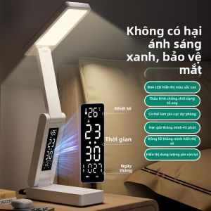 ZHUOLESHI | Đèn Bàn Gấp Có Pin Dự Phòng Bảo Vệ Mắt