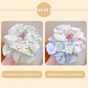 ENEN | Gentle on Hair Checkered & Dots Pattern Hair Bands Headwear