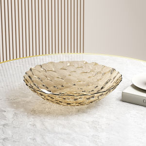 จานเครื่องบรรณาการอุปกรณ์ทำครัวจานใส่ผลไม้จานติ่มซำจานใส่ขนมปังจานลูกอมสินค้าหรูหราสามารถถูกใช้ใช้กับเครื่องล้างจานและไมโครเวฟเตาอบใช้ซ้ำได้ทำความสะอาดง่ายใช้บนโต๊ะอาหารเกรดสูงเหมาะสำหรับเด็กและผู้ใหญ่