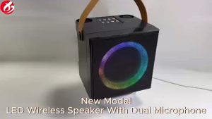 ลำโพงบลูทูธพกพา ไมโครโฟนในตัว RGB ไซส์มินิ ใช้ได้ทั้ง USB/TF/AUX/บลูทูธ เหมาะสำหรับคาราโอเกะกลางแจ้ง ข้อเสนอที่ไม่ควรพลาด
