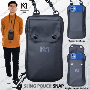 Sling Pouch Handphone Waterproof / Sling Bag Snap Anti Air / Tas Leher