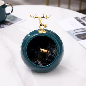 Luxury Entrance Hall Key Storage Box Living Room Tea Table Ashtray Decorative Accessories Home Entryway Organizer