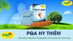 PQA Hy Thiêm là dược phẩm thảo dược giúp bổ huyếtmạnh gân cốt hỗ trợ giảm đau nhức xương khớp cho người bị phong thấp đau nhức xương khớp.