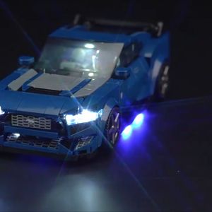 Light Kit 76920 Speed Champions Ford Mustang Dark Horse Sports Car (Only LED Light kit No blocks Model)