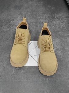 Recommended! Designer Mens Martin Boots Faux Suede British Style Work Boots Comfortable Casual Shoes for Men