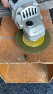 Mata Poles Stainless Non Woven Roda Cakram + Konverter Kepala Chuck  Adapter Bor Ke Gerinda