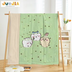 Cotton Summer Cool Air Conditioner Blanket Skin-friendly Bare Sleep Childrens Blanket Nap Blanket Machine Washable Full Cotton