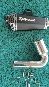 Domnar V1 & V2 / Akrapovic Hexatip with silencer