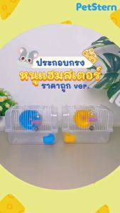PetStern กรงหนูแฮมเตอร์ เสน่ห์วิลล่า 1 ชั้น กรงหนู แฮมเตอร์ทุกสาย พร้อมอุปกรณ์ สโตเกียวกระทั่ง
