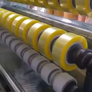 Băng keo dính cuộn to 1kg bảng 5cm lõi mỏng