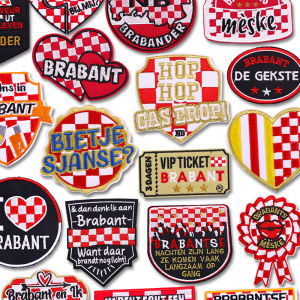 Netherland Brabant Emblem Embroidered Patches Iron On Patches For Clothing DIY Netherland Carnival Patches For Clothes Sew Badge