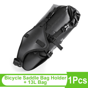 NEWBOLER Bicycle Saddle Bag Holder Large Capacity Waterproof Bicycle Bag Quick-release Rear Pannier Rack for MTB Road Bike