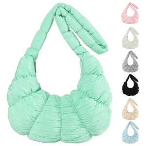 Phụ nữ hợp thời trang Túi đeo chéo phồng với các tính năng Dây đeo điều chỉnh được và xếp li trong trung tính và màu sắc rực rỡ