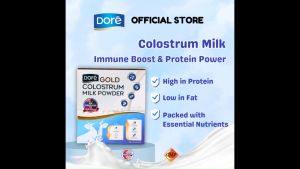【3 Packs Offer】Doré Gold Colostrum Milk Powder Forte Prebiotics Probiotics DHA Lutein Omega 3 Omega 6 dore