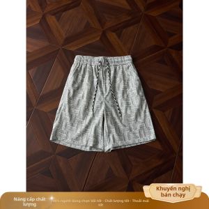 OUMULONG | Quần Short Nam Plaid Dyeing Thoáng Khí