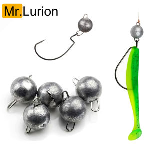 Mrlurion 5pcs 2g 4g 6g 8g 10g 12g 14g 16g Deep Water Round Ball Weight Soft Lure Baits Fishing Sinker Pendant Fishing Tackle