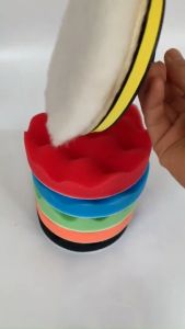 Blumey ชุดขัดรถ 6 ชิ้น ขนาด 5 นิ้ว ฟองน้ำขัดสีรถฟองน้ำเคลือบสี